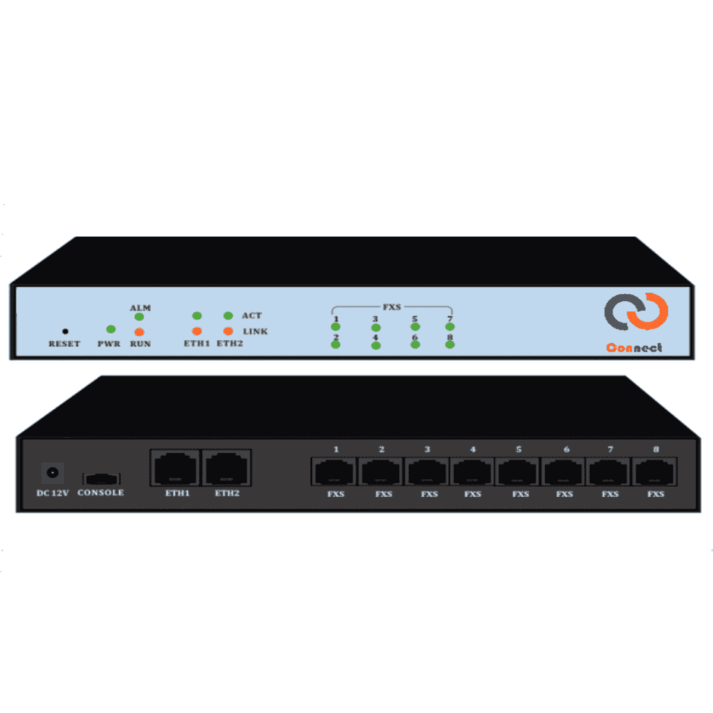 Connect 8 Port FXS VoIP Gateway/FXS Media Gateway
